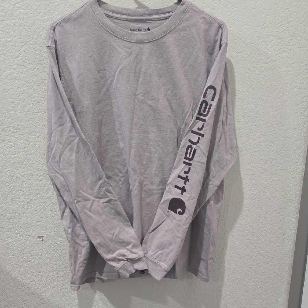 Carhartt Women's Light Gray Long Sleeve Tee